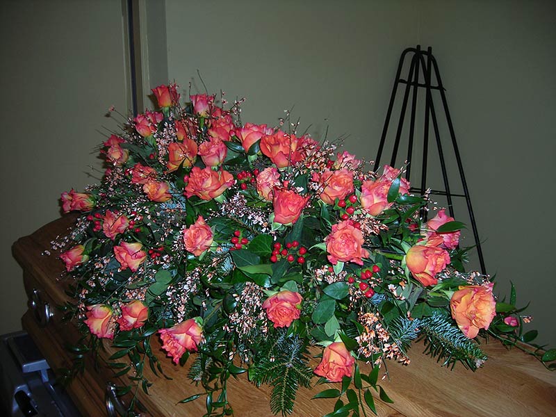 Frühling mit Rosen und Ginster