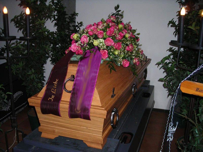 Pink-weiße Rose mit Waxflower