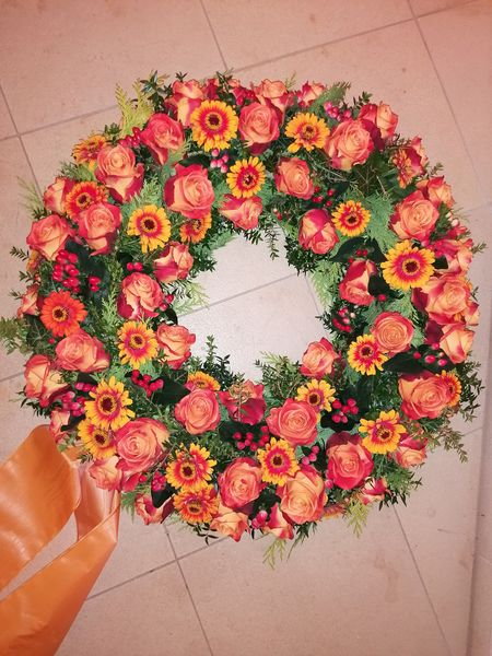 Sommerkranz rot-orange