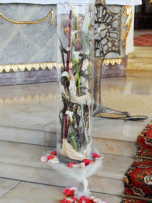 Vasenfüllung als Altarschmuck